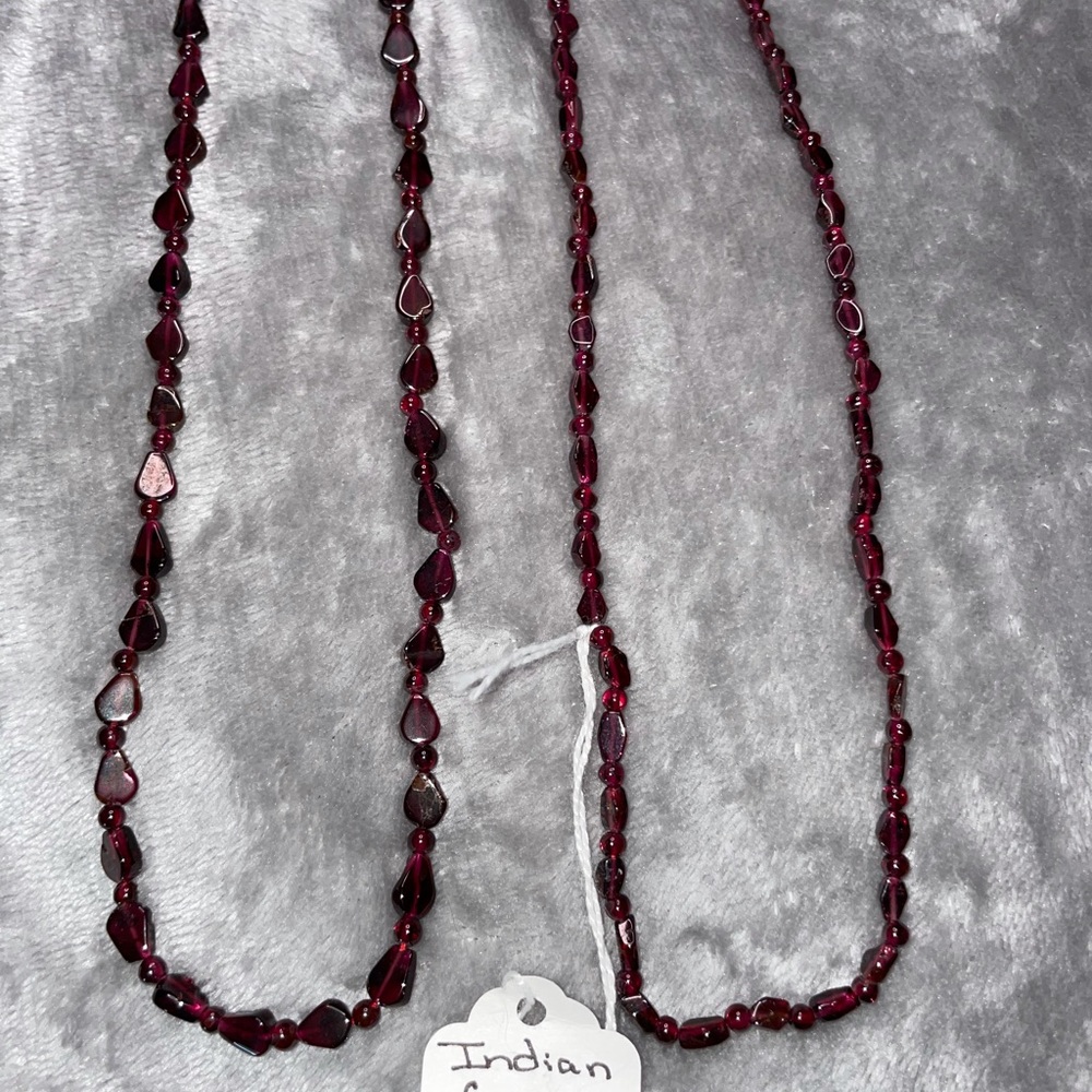 Indian Garnet 16 inch necklace